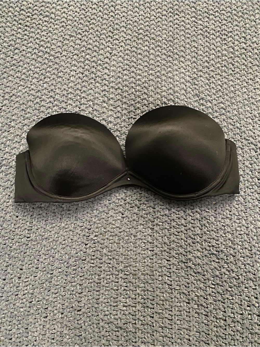 Victoria's Secret Black Strapless Molded Bandeau